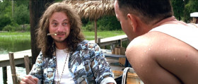 - Hey! Lieutenant Dan, what are you doing here?
- Well, thought I'd try out my sea legs.
- But you ain't got no legs, Lieutenant Dan.
- Yes, I know that.