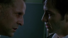 - So how's the family?
- Family's doing just fine. Busy, busy, busy. Need a vacation.
- Word is that kid of yours is a chip off the old block.
- Well, one does what one can.
- He's in the other room.
- Boys will be boys!
- With Gabriel.
 - No accounting for taste, really...
- They have the Spear of Destiny.
- «They have the Spear of Destiny». Or is it another one of your cons?
- Go look for yourself. You've waited 20 years for me... what's another 20 seconds?