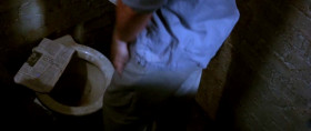 - Hey! That crapper is mine!
- And what am I supposed to use?
- I don't give a shit! Just don't use that.
- Okay, bud. We're gonna get one thing straight right now. That is yours!