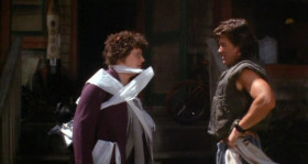 - I get toilet-papered by your children!
- They're just playin' around!
- Just playin' around? They were about to douse the toilet paper with gasoline - and strike...