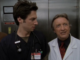 - Tell him my most important rule, Ted.
- Too much ''ha-ha'', pretty soon ''boo-hoo''.
- My other rule.
- If you don't look for a mistake, you can't find one.
- That's right, Teddy bear. Now, stop looking for trouble just because you like this patient, and face the facts. Remove him, Ted.
- That ''ha-ha'' rule is true.