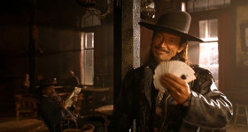 — You want to play poker with me?
— You keep playing with yourself.
— This is a very special pack. I put an ace in it every time I kill a man.