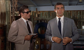 - Interesting. Where were you measured for this, bud?
- My tailor. Savile Row.
- That so? Mine's a guy in Washington. Felix Leiter, Central Intelligence Agency.