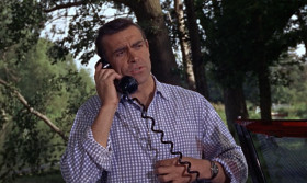 <b>Miss Moneypenny:</b> - Where in the world are you, James?
<b>James Bond:</b> - I've just been reviewing an old case.
<b>Sylvia Trench:</b> - So I'm an old case now, am I?
<b>James Bond:</b> - It's the office. Tell him I'm on my way, will you.
<b>Sylvia Trench:</b> - He is not on his way.
<b>James Bond:</b> - Sylvia, behave. We'll do this again some other time soon.
<b>Sylvia Trench:</b> - Do what? Last time you said that, you went off to Jamaica. I haven't seen you for six months.
<b>James Bond:</b> - I'll be there in an hour.
<b>Miss Moneypenny:</b> - I'll tell him. Your old case sounds interesting, James.
<b>James Bond:</b> - Make that an hour and a half.