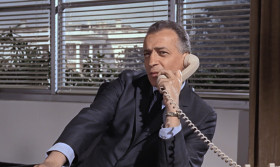 - M here.
- Leiter, sir. It's about 007, sir. We picked up his homer signal. It's monitored into Friendship Airport, Baltimore, where he's just landed.
- Baltimore? Nice of him to let us know. Last we heard, he was in Switzerland.
- He came in on a private jet, ex-Geneva, registered to our old friend, Auric Goldfinger.
- Well, I'm glad he's making progress. Keep an eye on him for us.
- Their flight plan gives Blue Grass Field, Kentucky, as their final destination.
- Don't charge in on him and spoil anything, will you? He's evidently well on top at the moment.