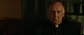 And when a person is culpable to altar-boy-fucking, or any kinda boy-fucking, 'cause I know you guys didn't really narrow that down... then you kinda forfeit the right to come into my house and say anything about me or my life, or my daughter, or my billboards. So why don't you just finish up your tea there, Father, and get the fuck outta my kitchen.