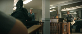 <b>Mildred Hayes:</b> - Hey, fuckhead!
<b>Jason Dixon:</b> - What?
<b>Cedric Connolly:</b> - Don't say, "What," Dixon, when she comes in calling you a fuckhead!

