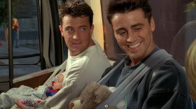 We're two heterosexual guys hanging with the son... of our other heterosexual friend, doing the usual straight-guy stuff.