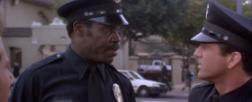 - Hold it right there, pal. Step up here, please.
- What did I do?
- Stand there. What'd you do? Jaywalking. I saw you. I have to cite you.
- Jaywalking? Oh, Jesus, come on.
- Can you handle this or should I radio for backup?