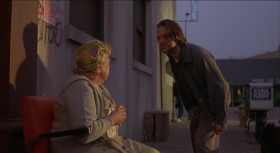 - Young man like you, drunk every day at noon. You oughta get yourself a job!
- I have one.
- Oh, Really?
- Yeah, killing the cockroaches in that place of yours.
- Son of a bitch. Kiss my tuchas.