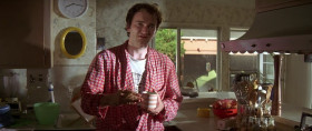 - I'm talkin'.  Now let me ask you a question, Jules. When you drove in here, did you notice a sign out front that said, "Dead nigger storage"?
- Naw man, I didn't.
- You know why you didn't see that sign?
- Why?
- 'Cause storin' dead niggers ain't my fuckin' business!