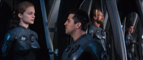 - Is there room in these tubes for 2?
- There's barely enough for you and your ego, major.