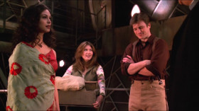 <b>Inara Serra:</b> - I'd have to say this is the first time we've had a preacher on board.
<b>Derrial Book:</b> - Well, I wasn't expecting to see a state official either. I'm missing something funny?
<b>Kaylee:</b> - Not so funny.
<b>Inara Serra:</b> - Ambassador is Mal's way of saying.
<b>Mal:</b> - She's a whore, Shepherd.
<b>Kaylee:</b> - The term is "Companion."
<b>Mal:</b> - I always get those mixed up.