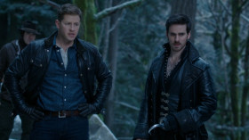 <b>David Nolan:</b> - What exactly took little John?
<b>Robin Hood:</b> - We didn't get a good look... some manner of beast with wings.
<b>Emma Swan:</b> - It sounds a lot like the monster that attacked me in New York.
<b>Killian Jones:</b> - You mean the monster you were gonna to marry?
<b>David Nolan:</b> - You were gonna marry someone?
<b>Killian Jones:</b> - Did you just miss the part where I said "monster"?