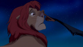 - I think you're a little confused.
- Wrong! I'm not the one who's confused. You don't even know who you are.
- Oh, and I suppose you know.
- Sure do. You're Mufasa's boy.