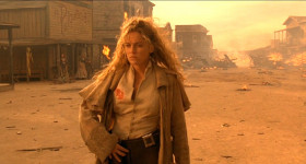 <b>John Herod:</b> - You're dead. You're dead!
<b>Cort:</b> - Sorry, John. Changed the rules. From now on, all the fights are fair.
<b>John Herod:</b> - Who are you?!
<b>Ellen:</b> - You stole my life.
<...>
<b>John Herod:</b> - You're not fast enough for me!
<b>Ellen:</b> - Today I am. The law has come back to town.