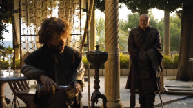 - You already drank yourself across the Narrow Sea.
- In a box. Why stop now?
- Because we are talking about the future of our country.
- The future is shit.
- Just like the past.