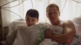 <b>Henry Mills:</b> - What are you guys still doing in bed? It's the middle of the afternoon.
<b>Mary Margaret:</b> - The trip back was tiring, and I needed to rest.
<b>David Nolan:</b> - And I needed to... Help her rest.
<b>Emma Swan:</b> - Uh, let's-let's go make the tacos. We have to make a lot because there's gonna be a ton of people at Granny's welcome back party tonight.
<b>Mary Margaret:</b> - We thought you were gonna be back later.
<b>Emma Swan:</b> - Yeah, well, we weren't, so maybe next time you could put a tie on the door or send a text or... You know what? I'm... Gonna go make some tacos.
<b>David Nolan:</b> - It's impressive that we can still provide her with a few traumatic childhood memories at this stage of the game.