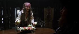 Of the two of us, I am the only one who hasn't committed mutiny. Therefore, my word is the one we'll be trusting. Although, I suppose I should be thanking you, because, in fact, if you hadn't betrayed me and left me to die I would have an equal share in that curse, same as you.
