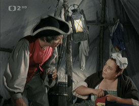 - To your health, my widow!
- Don't drink so much. You lose your wits.
- If you don't like it, go cry on my grave.