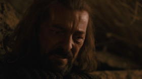- How do you sleep?
- Same as most men, I think.
- But you've seen things, horrible things.
- Aye. I've seen some pretty things, too, but not nearly so many.
- How do you sleep when you... When you have those things in your head?
- You didn't see that. I made damn sure.
- I close my eyes and I see them up there. All of them standing there. Joffrey, the Queen and... and my sister.
- You know, we've got something in common, me and you. You know that? I must have been a couple of years older than you. I saw my brother stabbed through the heart right on our doorstep. He weren't much of a villain what skewered him. Willem, the lad's name was. He ran off before anyone could spit. And I just stood there, watching my brother die. Here's the funny part. I can't picture my brother's face anymore. But Willem, oh, he was a nice-looking boy. He had good white teeth, blue eyes, one of those dimpled chins all the girls like. I would think about him when I was working, when I was drinking, when I was having a shit. It got to the point where I would say his name every night before I went to bed. Willem. Willem. Willem. A prayer almost. Well, one day, Willem came riding back into town. I buried an ax so deep into Willem's skull they had to bury him with it. Willem's horse got me to the Wall and I've been wearing black ever since.