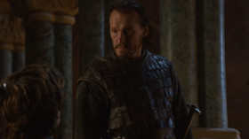 - Do you know how to use that?
- I chopped wood once. No, I watched my brother chopping wood.
- I saw you kill a man with a shield. You'll be unstoppable with an ax.