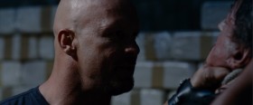 - Now this is your last time. You give me the right answer, and I'll cut you a break. If you give me the wrong answer, you will die a damn slow death. Do you understand me? Do you understand me? Who sent you?
- Can't breathe.
- Loosen up. Who sent you?
- Your hairdresser.