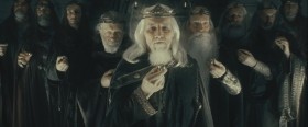 It began with the forging of the great rings.
Three were given to the Elves:
Immortal, wisest and fairest of all beings.
Seven to the dwarf lords: 
Great miners and craftsmen of the mountain halls.
And nine, nine rings were gifted to the race of men who,
above all else, desire power.
For within these rings was bound the strength and the will to govern each race. But they were, all of them, deceived; for another ring was made. In the land of Mordor, in the fires of Mount Doom, the Dark Lord Sauron forged, in secret, a master ring. And into this ring he poured his cruelty, his malice and his will to dominate all life.
One ring to rule them all.
One by one, the free lands of Middle-earth fell to the power of the ring.
But there were some who resisted. A Last Alliance of Men and Elves marched against the armies of Mordor. And on the slopes of Mount Doom they fought for the freedom of Middle-earth. Victory was near, but the power of the Ring could not be undone. It was in this moment, when all hope had faded, that Isildur, son of the King, took up his father's sword. Sauron, the enemy of the free peoples of Middle-earth, was defeated.
The ring passed to Isildur, who had this one chance to destroy evil forever. But the hearts of men are easily corrupted, And the ring of power has a will of its own. It betrayed Isildur to his death. And some things that should not have been forgotten, were lost.
History became legend, legend became myth, and for two-and-a-half thousand years, the Ring passed out of all knowledge. Until, when chance came, it ensnared a new bearer.
The ring came to the creature Gollum, who took it deep into the tunnels of the Misty mountains. And there, it consumed him. The ring brought to Gollum unnatural long life. For five hundred years, it poisoned his mind. And in the gloom of Gollum's cave, it waited. Darkness crept back into the forests of the world. Rumor grew of a shadow in the East, whispers of a nameless fear. And the Ring of power perceived: its time had now come.
It abandoned Gollum. But something happened then, the ring did not intend. It was picked up by the most unlikely creature imaginable: A hobbit, Bilbo Baggins of the Shire. For the time will soon come when hobbits will shape the fortunes of all...
 