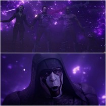 — You're mortal... How?
— You said it yourself, bitch. We're the Guardians of Galaxy.