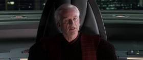 - Master Windu. I take it General Grievous has been destroyed then. I must say you're here sooner than expected.
- In the name of the galactic Senate of the Republic... You’re under arrest, chancellor.
- Are you trending me, master jedi?
- Your fate will be decided by The Senate.
- I am The Senate!
- Not yet.
- It’s treason, then.
