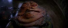 - His High Exaltedness, the great Jabba the Hutt has decreed that you are to be terminated immediately.
- Good. I hate long waits.
- You will therefore be taken to the Dune Sea and cast into the Pit of Carkoon... nesting place of the all-powerful Sarlacc.
- Doesn't sound so bad.
- In his belly, you will find a new definition of pain and suffering, as you are slowly digested over 1,000 years. On second thought, let's pass on that.