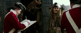 - How would you like to die, pirate? Hanging, firing squad, or a new invention: the guillotine.
- Guillotine? Sounds French. I love the French. Did you know that they invented mayonnaise? How bad could it be? It's French. Oh, well, then. I've changed me mind!