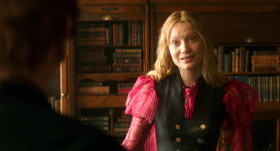 <b>Hamish Ascot:</b> - Mr. Harcourt, time is money.
<b>Alice Kingsleigh:</b> - I'm afraid he most certainly is not.
<b>Helen Kingsleigh:</b> - Alice
<b>Alice Kingsleigh:</b> - Time is many things Hamish... but he isn't money. Nor is he our enemy, Mother.
<b>Hamish Ascot:</b> - Where did you come from?
<b>Alice Kingsleigh:</b> - I walked right through the walls.