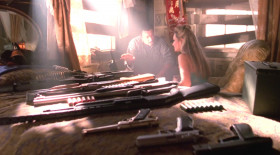 Now, these are my favorites. You're to keep them coming till there ain't no more to be had. I shoot, I run out, you hand me the next biggest one and so on.
