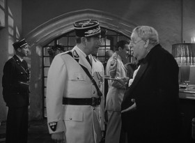 - Carl, see that Major Strasser gets a good table, close to the ladies.
- I have already given him the best knowing he is German and would take it anyway.