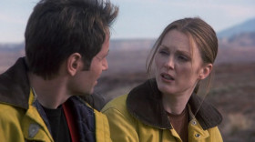 - There's something I feel I should tell you, but I don't know exactly how.
- Just say it. We're adults and we're all about to die a very horrible death. So?
- I would've rocked yourworld.
- You already have.
