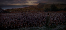 I'd rather be here, a free man among brothers, facing a long march and a hard fight, than to be the richest citizen of Rome, fat with food he didn't work for, and surrounded by slaves. <...> And maybe there's no peace in this world, for us or for anyone else, I don't know. But I do know that, as long as we live, we must remain true to ourselves.