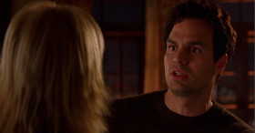 - Well, that didn't take very long.
- No. No, she barged in, she got locked out of her apartment.
- You don't have to explain, I get it.
- No, you don't get anything, she's just using the bathroom...
- Her voice sounded like it came from the bedroom.
- It did?
- Come here. I want to show you something. When you know, you know, right?
- I had no idea that's...
- You had no idea she was naked on your bed. No. You're wondering what she looks like. A little?
- No, I'm not. Not enough to go look.
- Tell you what. I'll do a little recon for ya. Don't worry. I'm a doctor.
- Elizabeth. No, no, no, no, no.
- Relax. She's got a tattoo on her ass. It says "All aboard".
- Really?
- In 3 languages. She's very cultural.
- Oh, that's funny. You know, you sound jealous.
- Oh, please.
- You do.