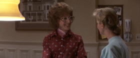 - Do you worry about using so much heavy make-up on your skin all the time?
- No. I don't worry. I have a little... mustache problem I'm real sensitive to. Probably just too many male hormones or something.
- Well, some men find that attractive.
- I know, I know. I just don't like the men that find it attractive.