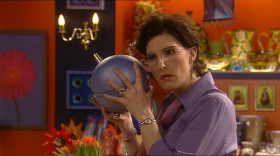 Fran: Bernard, do you want this? Buy this.
Bernard: What is it?
Fran: It's a thing.
Bernard: Is it?
Fran: Yes.
Bernard: What does it do?
Fran: It's very in.
Bernard: You don't know what it is, do you?
Fran: I-it's very now.