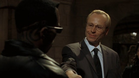 <b>Blade:</b> - You're human.
<b>Karl Kounen:</b> - Barely. I'm a lawyer.