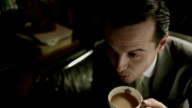 – So how’re you going to do it... burn me?
– Oh, that’s the problem – the final problem. Have you worked out what it is yet? What’s the final problem? I did tell you... but did you listen? How hard do you find it, having to say “I don’t know”?
– I dunno.
– Oh, that’s clever; that’s very clever; awfully clever. Speaking of clever, have you told your little friends yet?
– Told them what?
– Why I broke into all those places and never took anything.
– No.
– But you understand.
– Obviously.
– Off you go, then.
– You want me to tell you what you already know?
– No; I want you to prove that you know it.
– You didn’t take anything because you don’t need to.
– Good.
– You’ll never need to take anything ever again.
– Very good. Because...?
– Because nothing... nothing in the Bank of England, the Tower of London or Pentonville Prison could possibly match the value of the key that could get you into all three.
– I can open any door anywhere with a few tiny lines of computer code. No such thing as a private bank account now – they’re all mine. No such thing as secrecy – I own secrecy. Nuclear codes – I could blow up NATO in alphabetical order. In a world of locked rooms, the man with the key is king; and honey, you should see me in a crown.
– You were advertising all the way through the trial. You were showing the world what you can do.
– And you were helping. Big client list: rogue governments, intelligence communities... terrorist cells. They all want me. Suddenly, I’m Mr Sex.
– If you could break any bank, what do you care about the highest bidder?
– I don’t. I just like to watch them all competing. “Daddy loves me the best!” Aren’t ordinary people adorable? Well, you know: you’ve got John. I should get myself a live-in one.
– Why are you doing all of this?
– It’d be so funny.
– You don’t want money or power – not really. What is it all for?
– I want to solve the problem – our problem; the final problem. It’s gonna start very soon, – the fall. But don’t be scared. Falling’s just like flying, except there’s a more permanent destination.
– Never liked riddles.
– Learn to. Because I owe you a fall, Sherlock. I... owe... you. 