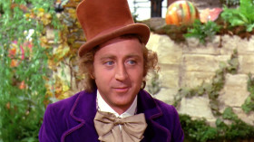 <b>Willy Wonka:</b> - Here, try one of these.
<b>Mrs. Teevee:</b> - What are they?
<b>Willy Wonka:</b> - Rainbow drops. Suck 'em and you can spit in seven different colours.
<b>Violet Beauregarde:</b> - Spitting's a dirty habit.
<b>Willy Wonka:</b> - I know a worse one.