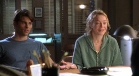 - The fact is ma'am, here your son's legal age. He wants to stay... He can't be forced to leave. And... He wants to stay. No, they all do. They're addicts.
- But he's just a boy. He didn't know what he was doing.
- Oh, no no. He knew. They all knew, that's why there are all those warnings posted all over town.
- Yeah, but if this drug is so addictive, why is it legal?
- Son... This town had serious drug problem. And all the problems that go along with it. We tried everything. Punishment for dealing, punishment for using. More enforcement, tougher enforcement, jail, hell, public humiliation. But, it all came down to one thing. Some folks... just wanna get high. So... We came up with a radical solution... Euphoria. Synthetic drug. Potent, legal, and totally addictive, and we warn everyone, not to use it. But like I said, some folks just wanna get high. One hit of this, and you are hooked. And we own them. Camp controls the supplies so of course we can set the prize, and we made it very affordable. Live in our camps, eat our food, and... you know, just do a couple of off jobs, pick up spome trash, mow the lawn, clean some toilets, and you get your Euphoria. And at night, man... party till you drop. The thrall is so intense, that everybody pays the price. It's an incredible achievement, really. Drug so powerful that it sublimates the sex drive.
- Are you saying Philip's going to be cleaning toilettes for the rest of his life? With no sex drive? He'll never marry. I'll never have grandchildren?