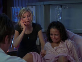 <b>Elliot Reid:</b> - Okay, Janitor, Carla's starting to push. Tell Turk.
<b>Janitor:</b> - Got it. Your baby has a tail.
<b>Turk:</b> - I told her to stay away from the microwave.