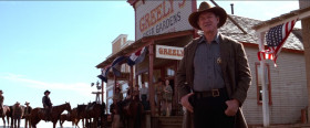 - Actually, what I heard was, you fell off your horse... drunk, of course. And that you broke your bloody neck.
- I heard that one myself, Bob. Hell, I even thought I was dead. Till I found out I was just in Nebraska.