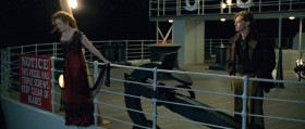- You're distracting me. Go away.
- I can't. I'm involved now. You let go, and I'm going to have to jump in there after you.