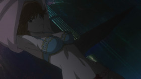 - Hey, take off your clothes!
- Huh?! Wh-What're you thinking about? Here, of all places!
- Just give them to me.
- Are you insane?! Have you totally lost it or what?!
- If you wanna survive, just do what I say!
- I can't believe a perv like you is with the Bureau! Wh-Whaddaya think you're looking at?!
- Don't you usually wear matching underwear?
- That's... What? How did this...
- Give me your underwear too.
- L-Look the other way!
- I see. The last item needed to beat the game was hidden on you. Here's the antenna for the transponder.