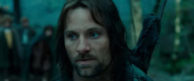 <b>Frodo Baggins:</b> - Where are you taking us?
<b>Aragorn:</b> - Into the Wild.
<b>Meriadoc Brandybuck:</b> - How do we know this Strider is a friend of Gandalf?
<b>Frodo Baggins:</b> - I think a servant of the enemy would look fairer... - and feel fouler.
<b>Meriadoc Brandybuck:</b> - He's foul enough.
<b>Frodo Baggins:</b> - We have no choice but to trust him.
<b>Samwise Gamgee:</b> - But where is he leading us?
<b>Aragorn:</b> - To Rivendell, Master Gamgee. To the house of Elrond.
<b>Samwise Gamgee:</b> - Did you hear that? Rivendell. We're going to see the Elves.
