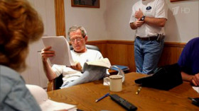 At his presidential daily briefing on August 6th, Where the threat of al qaeda operatives Hijacking planes was discussed, Bush disdainfully told his c.I.A. Briefer... George w. Bush: All right,
you've covered your ass now. Stone: Yet with a straight face, Bush told a news conference in April 2004... Had I had any inkling whatsoever That the people were gonna fly airplanes into buildings, We would have moved heaven and earth to save the country.
